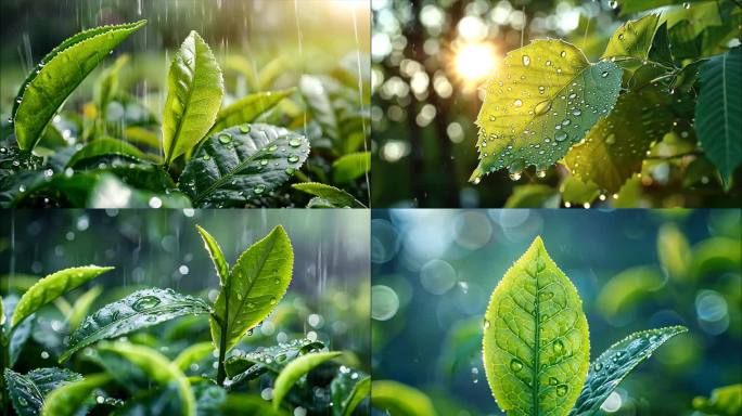 茶叶茶采摘茶叶茶田茶山茶树茶水龙井绿茶a