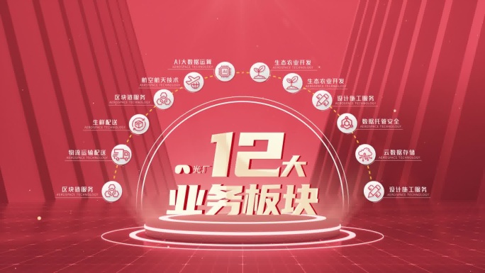 红色企业12大分类分支业务板块