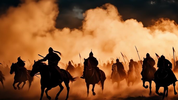 古代战争战场战火攻城战中国古战场冲锋