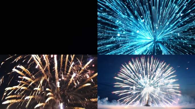 烟花  绚丽烟花 节日 新年快乐