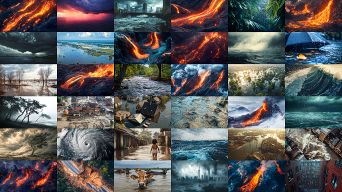 自然灾害山体滑坡地震海啸合集11