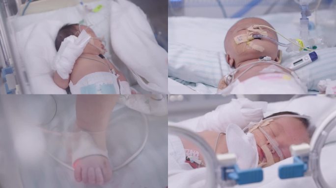 32重症监护室里的新生儿