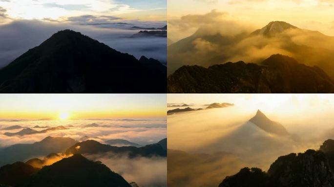 意境云海山峰日出泰山