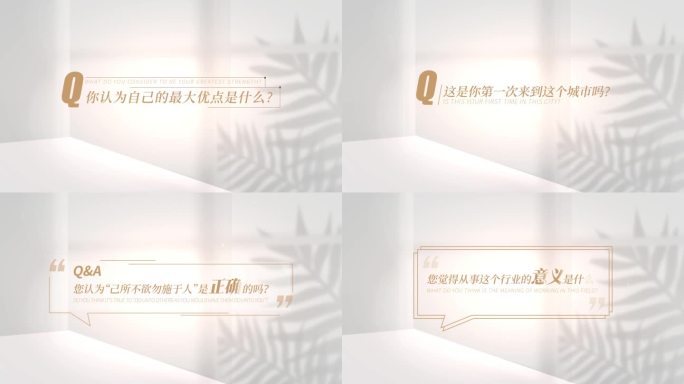 简洁采访提问框标题字幕