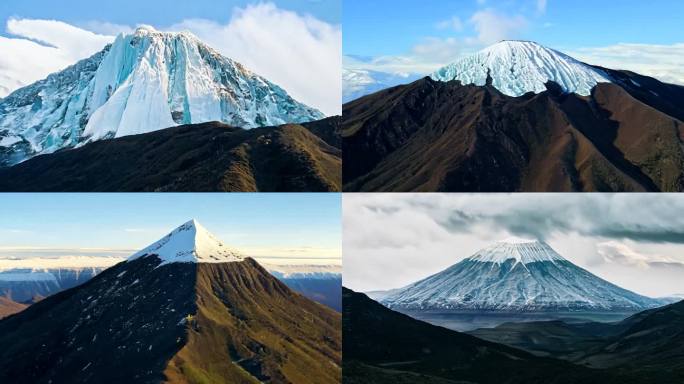 坦桑尼亚乞力马扎罗山的冰川火山