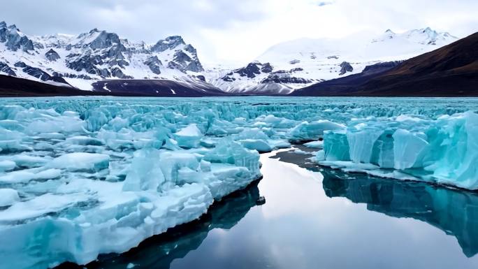 加拿大贾斯珀国家公园的冰原景观