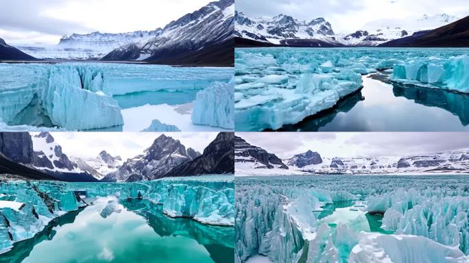 加拿大贾斯珀国家公园的冰原景观