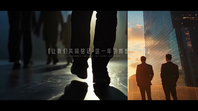 （无插件4K模板）回顾片 未来展望 团队