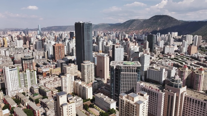 兰州市区航拍