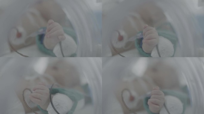 22保温箱中新生儿