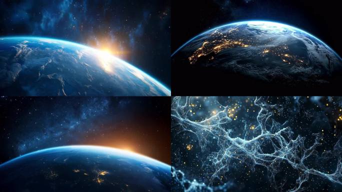 地球开场  地球  地球背景 大气震撼