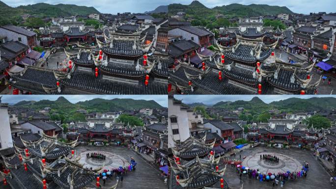 贵州黔东南凯里下司古镇4K航拍