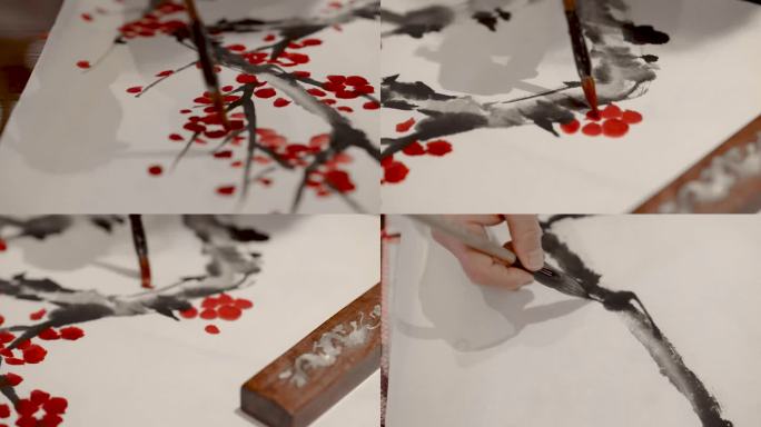古人作画、书法绘画、山水画