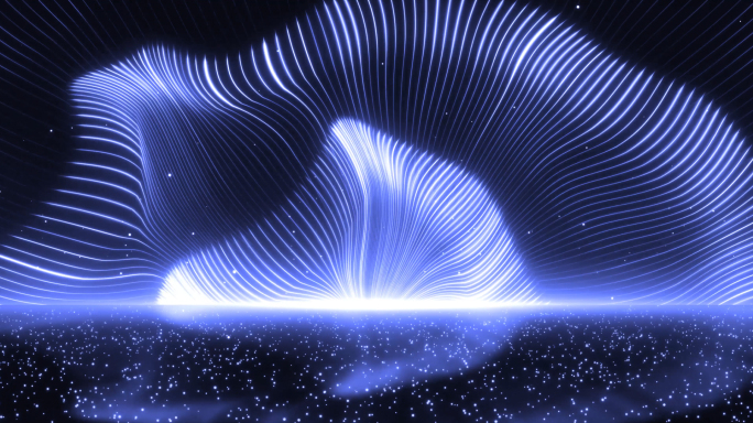 科技感粒子线条发布会大屏背景02