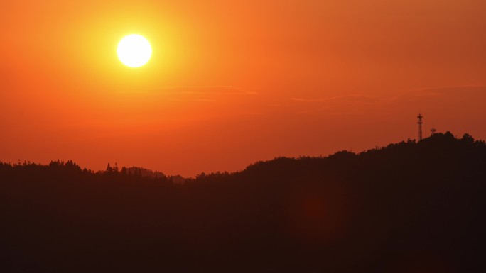 日落黄昏唯美天空