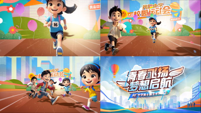 体育运动卡通片头