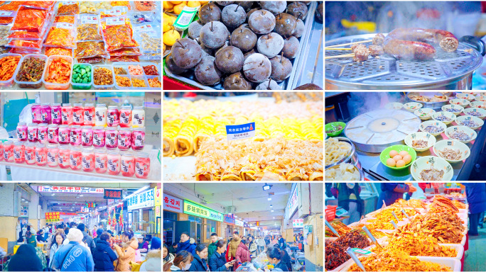 延吉东方水上市场早市小吃美食街