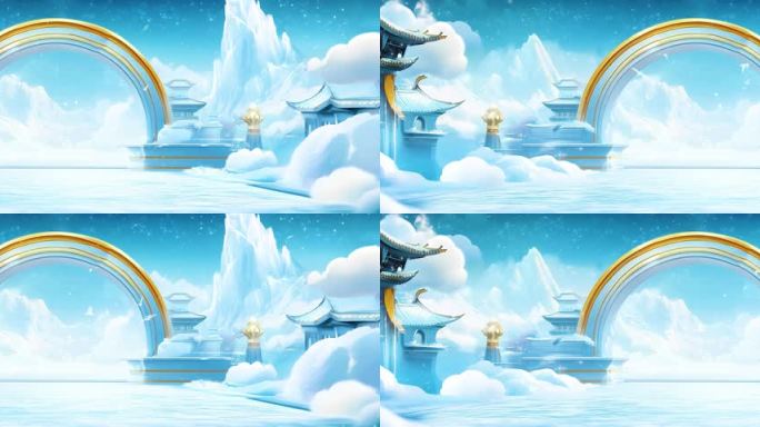 唯美梦幻舞台背景