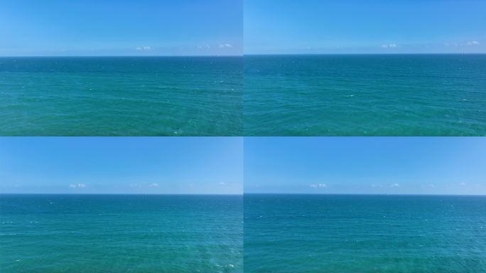 大海平静海面航拍