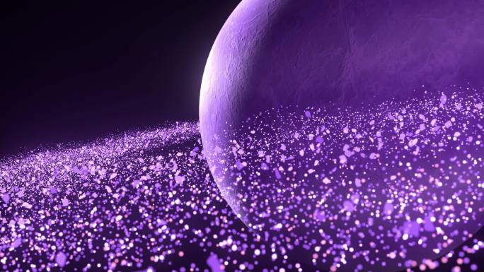 紫色星云粒子旋转宇宙