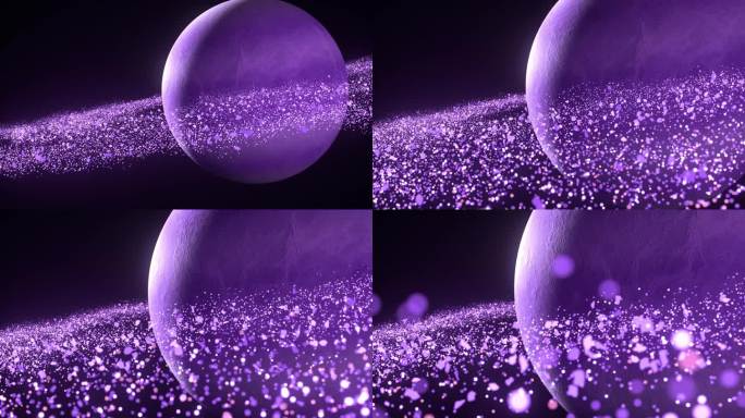 紫色星云粒子旋转宇宙