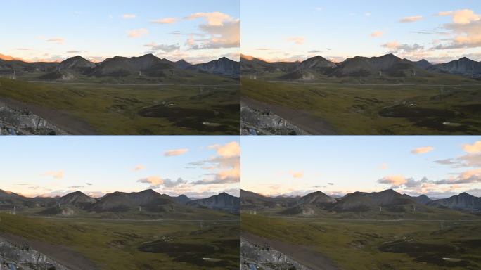 西藏米拉山口风光延时美景