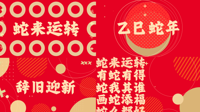 蛇年快闪动感片头