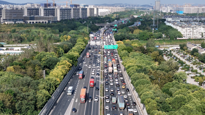 高速公路车流交通网路网绕城高速
