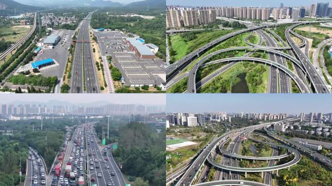 高速公路车流交通网路网绕城高速