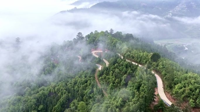 贵州苗寨 苗寨 苗家吊脚楼 苗寨传统村落