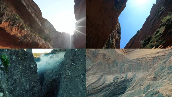 岩层间因侵蚀而形成的深缝