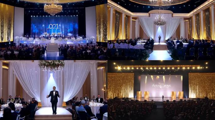 颁奖 典礼 年会 开场 抽象