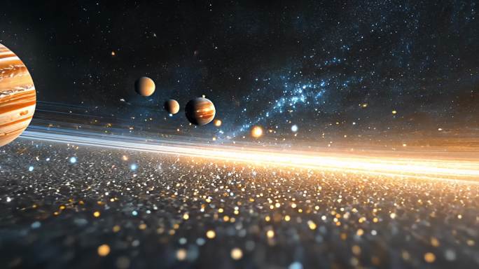 6k星际穿越宇宙穿梭太空旅行