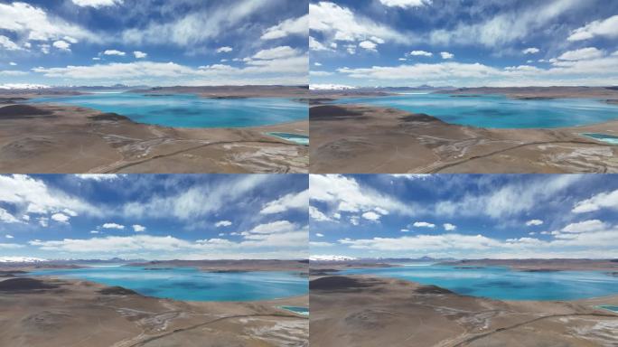 羌塘无人区美玛措航拍