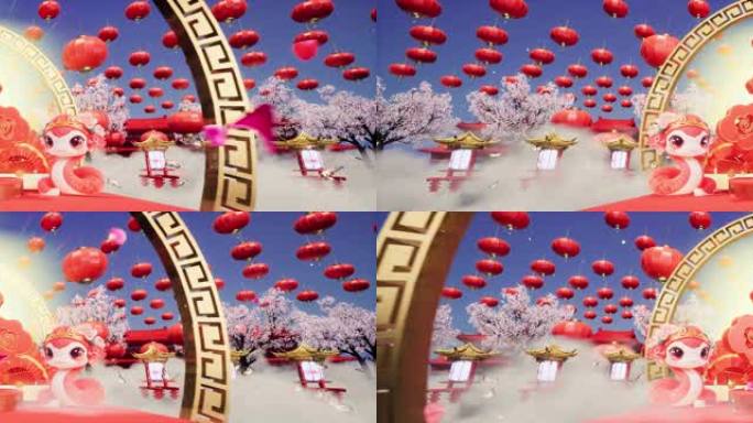 8K蛇年大屏LED背景晚会18