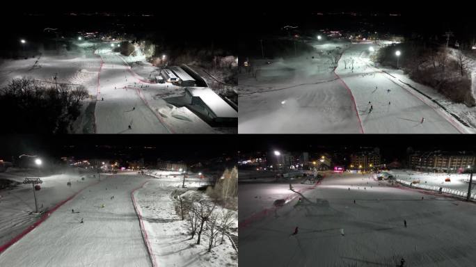 吉林市万科松花湖滑雪场夜滑(合集)