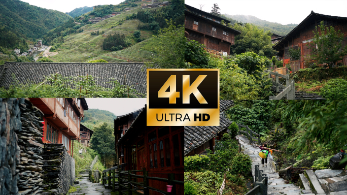 乡村风光 南方古村落寨子 福建村庄