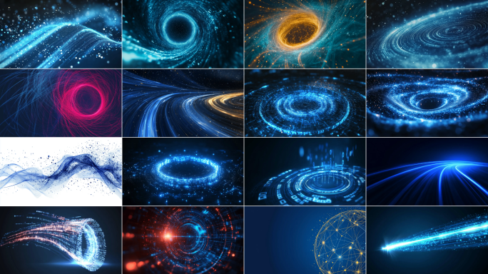 科技背景蓝色商业片头蓝色转场蓝色商业背景