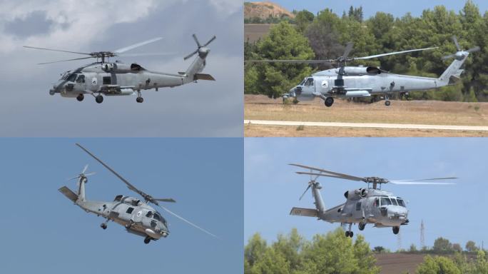 4K稳定：希腊海军S-70B海鹰直升机
