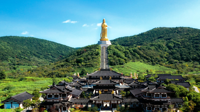 4K苏州太湖西山岛景区景点航拍