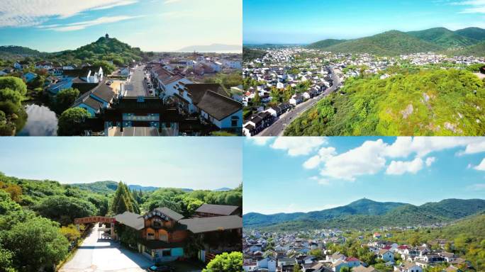 4K苏州太湖西山岛景区景点航拍