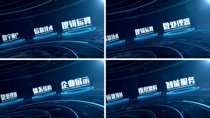 多组文字分类展示