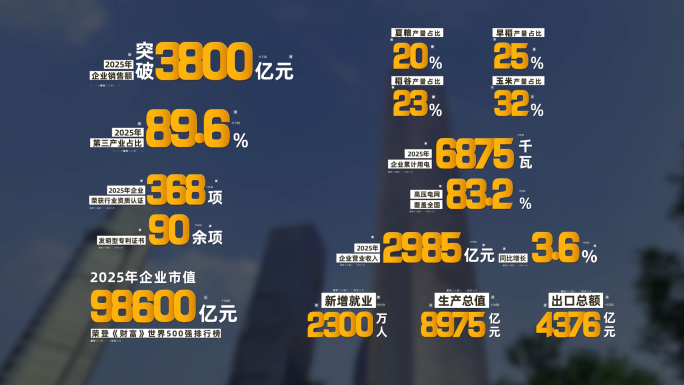 简洁数据文字字幕 04