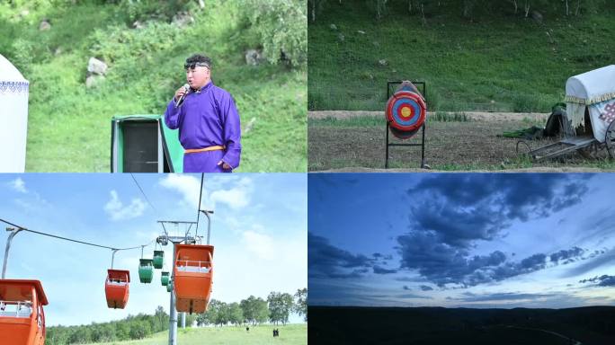 4K，黄花沟旅游区，辉腾锡勒草原航拍合集