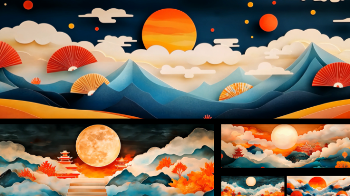 超宽屏 国潮中国风戏曲背景