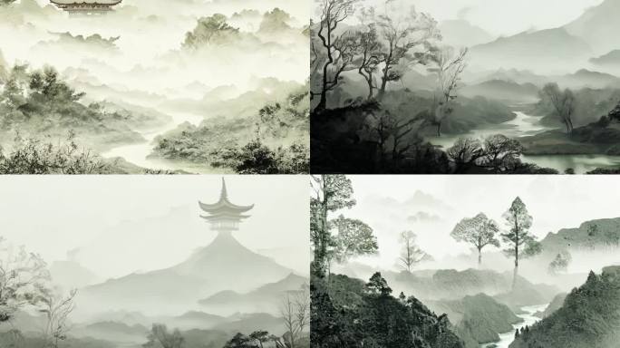 水墨背景素材 中国风