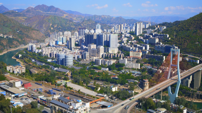 【悟3】四川省攀枝花市航拍4k素材