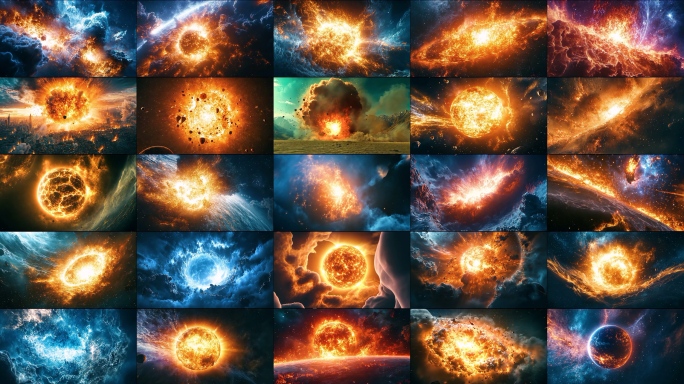 宇宙星空天体量子物理星空星云宇宙星球爆炸