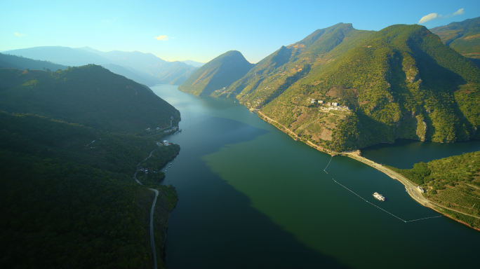 【悟3】攀枝花市二滩水电站航拍8k素材