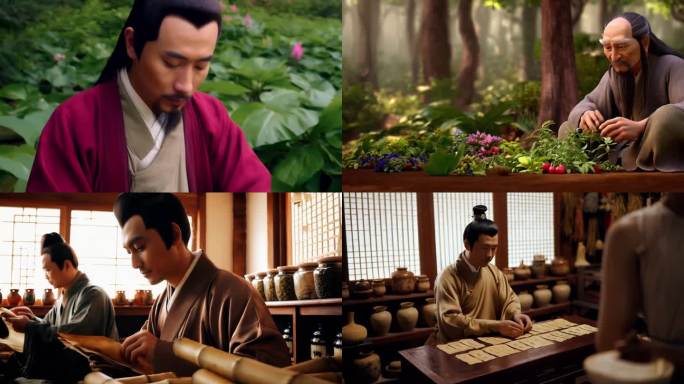 神农尝百草李时珍扁鹊华佗古代中医发展草药